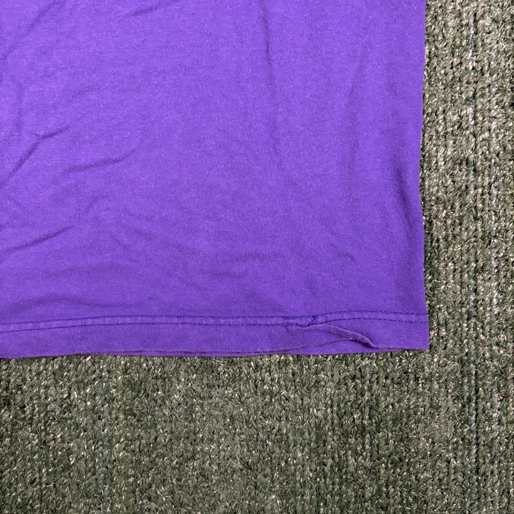 Logo Athletic T-Shirt Mens Large Purple Excellent Vikings Champions Graphic - Picture 4 of 5